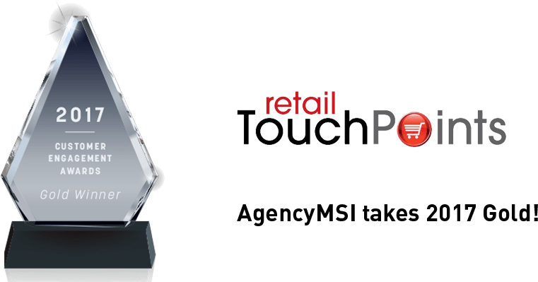 Agencymsi Takes Gold - Retail Touchpoints (1170x400), Png Download