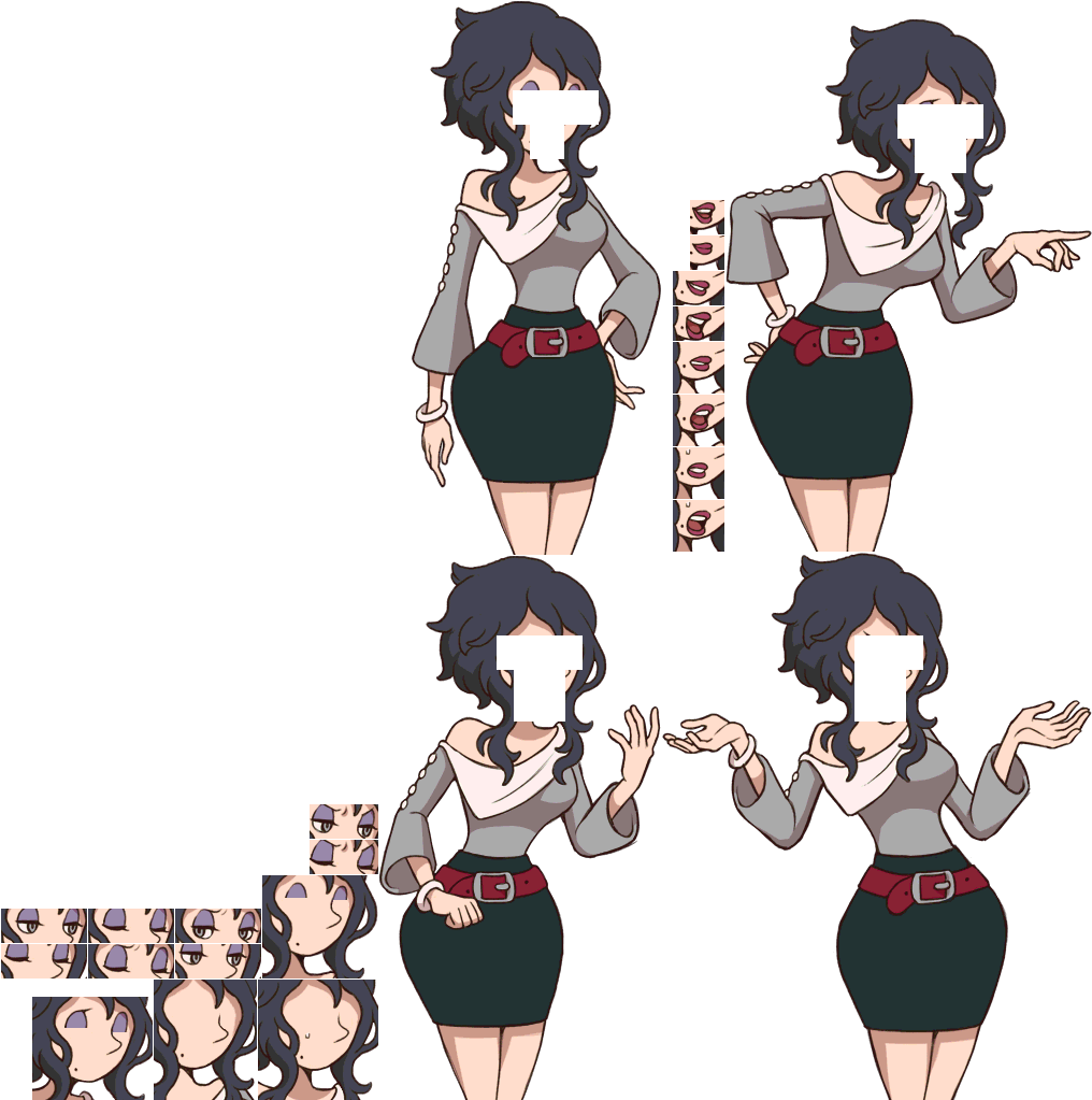 Click For Full Sized Image Dolly Hollerday - Layton Brothers Mystery Room Sprites (1024x1024), Png Download