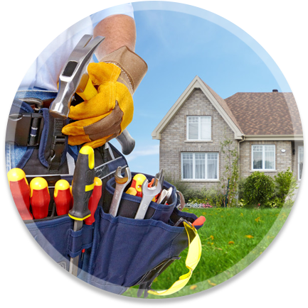 Man With Repairing Tools - Professional House Repair (550x450), Png Download