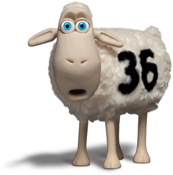 The Dad - Serta Sheep No Background (500x500), Png Download