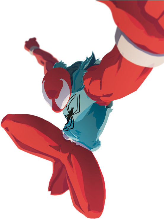 With The Advent Of The Superior Spider-man, We've Been - Scarlet Spider Minimalist (600x776), Png Download