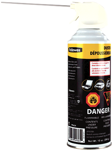 Pressurized Air Duster - Fellowes Pressurized Compressed Air Duster (500x500), Png Download