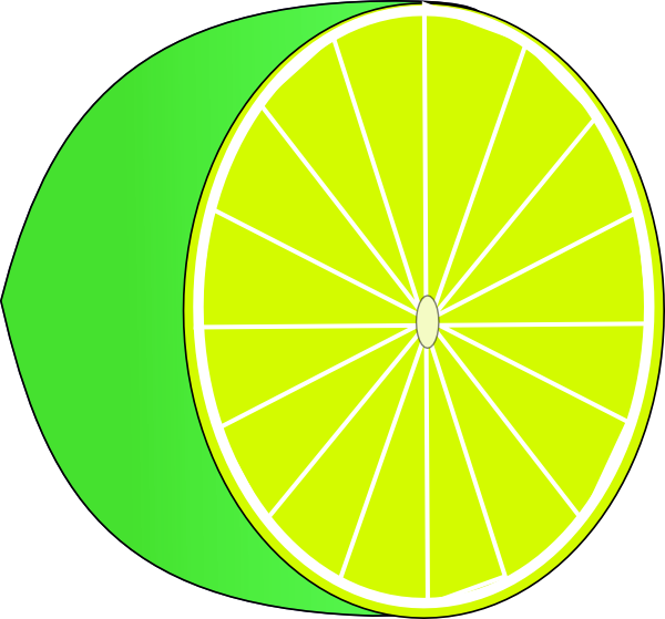 Free Lime Wedge Png - Frutas De Color Verdes Animadas (600x559), Png Download
