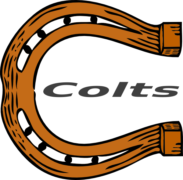 Colts Clip Art At Clker - Horseshoe Clip Art (600x590), Png Download