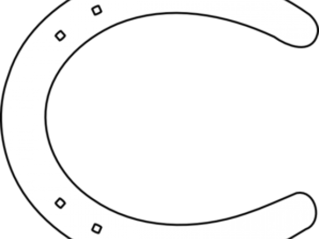 Horseshoe Clipart Outline - Circle (640x480), Png Download