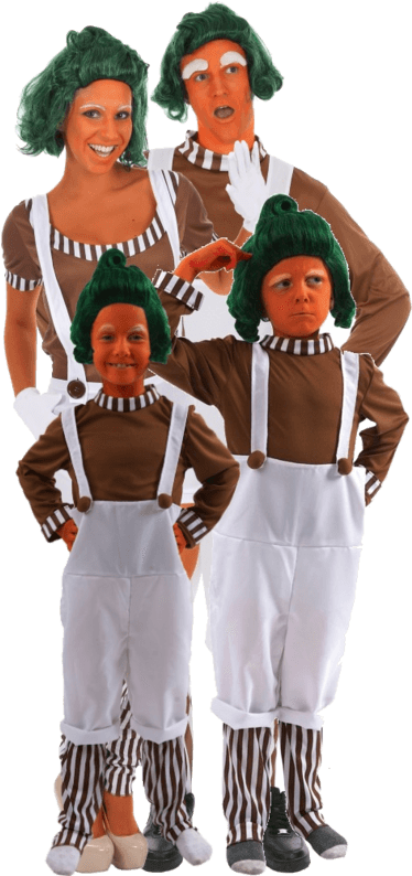 Oompa Loompa Couple Costume (500x793), Png Download