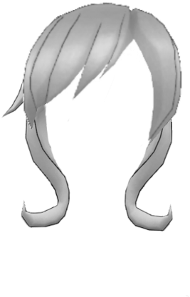 55889922 Hair - Yandere Simulator Portrait Hair (480x480), Png Download