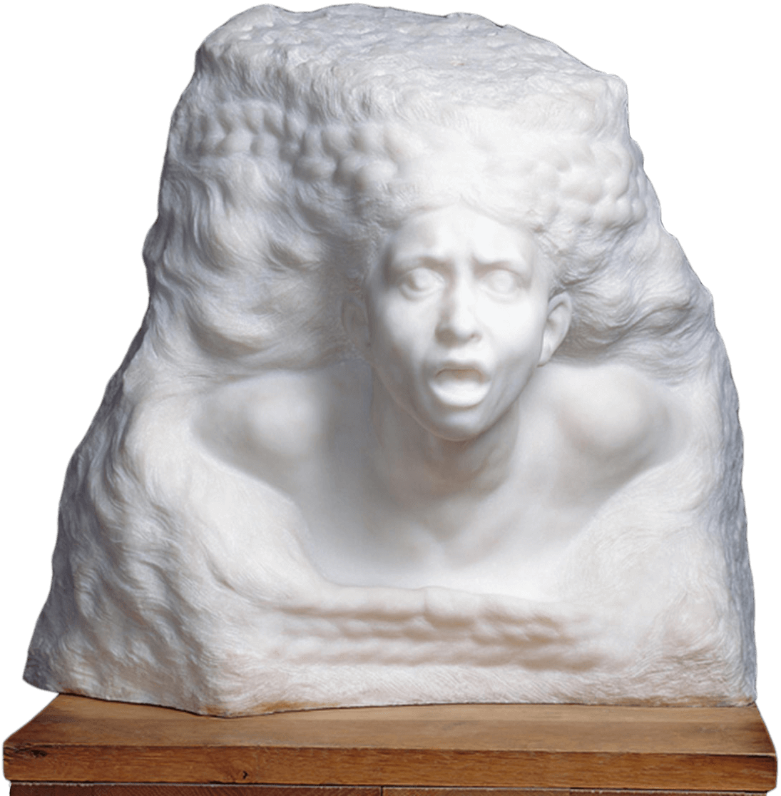 Head Of Camille Claudel - Giclee Painting: Rodin's The Storm, 1886-1901, 16x16in. (1095x1116), Png Download