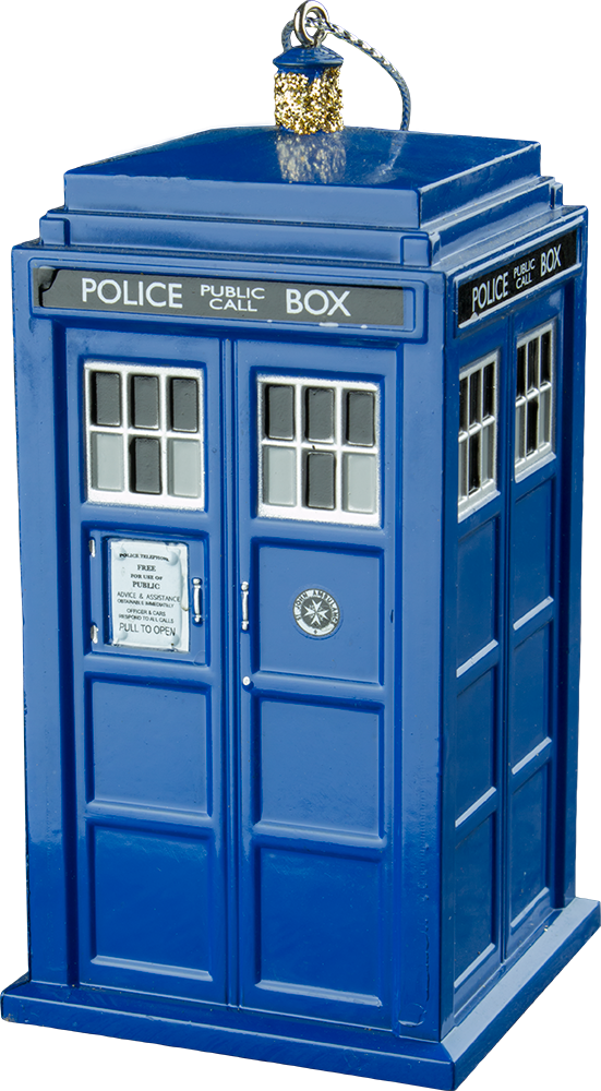5” Blow Mold Christmas Ornament - Doctor Who (551x1000), Png Download