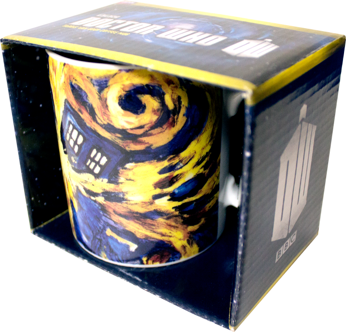 Tardis Van Gogh Coffee Mug - Doctor Who: Mug: Van Gogh Exploding Tardis (700x671), Png Download