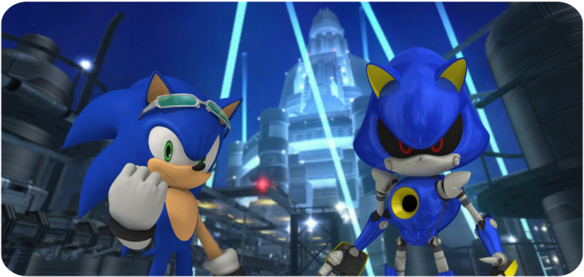 Sonic Vs Metal Sonic (900x450), Png Download