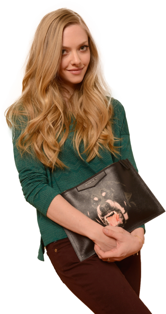 Amanda Seyfried Transparent Background Png - 【au限定】 送料無料 プリントクラッチバッグ Clutch Bag パーティーバック A4 Rottweiler等 (542x1024), Png Download
