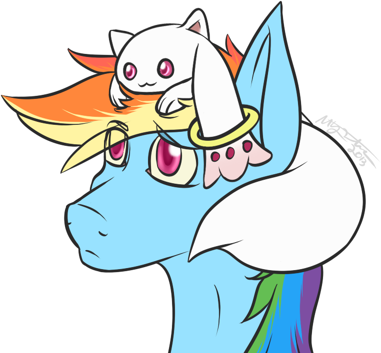 Xmystia, Concerned, Cute, Incubator , Kyubey, Puella - Filename (774x718), Png Download