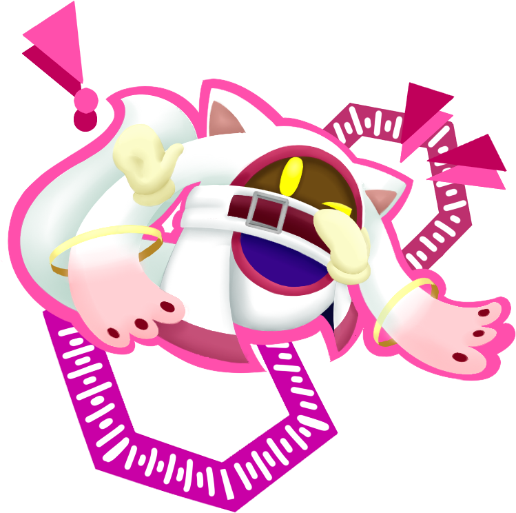 Kirby X Madoka Magica Kyoko Dee, Kyubey Magolor, Sectonia (800x800), Png Download