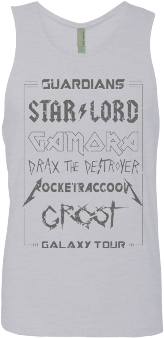 Guardians Galaxy Tour Grunge Men's Premium Tank Top - Up Tee (1155x1155), Png Download