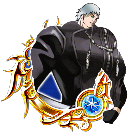 Media[media] Fixed Days Black Coat Riku Found In The - Kingdom Hearts Stained Glass Ex (460x460), Png Download