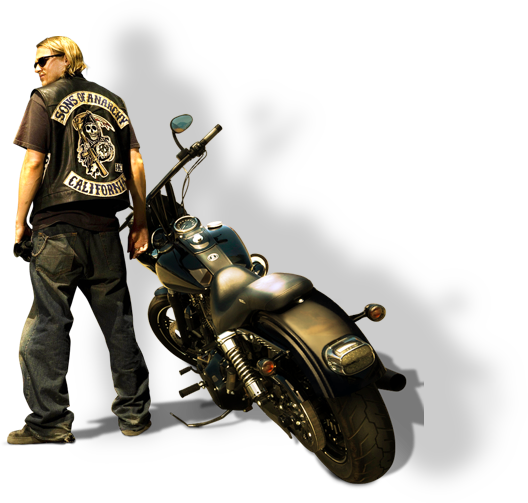 Sons Of Anarchy™ Is Housed In The Verve™ Cabinet, With - Chopper (528x503), Png Download