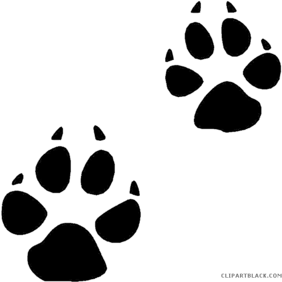 Black And White Paw Print Clipartblack Com - Belong To My Dog Pillow Case (600x577), Png Download