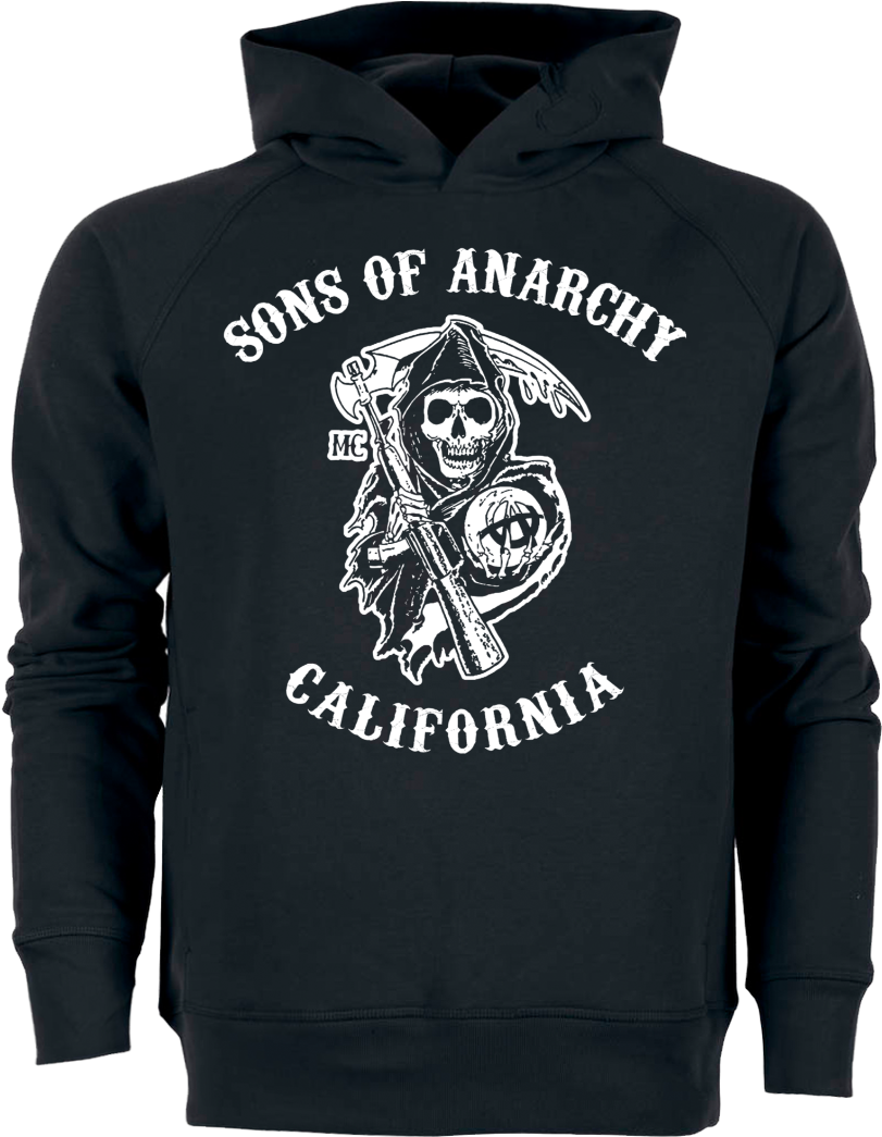 3dsupply Original Sons Of Anarchy Sweatshirt Stanley - Black And White Sons Of Anarchy Logo (1044x1044), Png Download