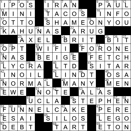 La Times Crossword Answers 14 Jun 17, Wednesday - French Revolution Crossword Puzzle (451x451), Png Download