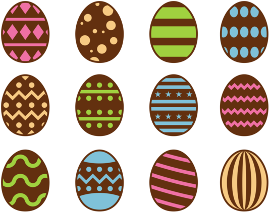 Chocolate Easter Eggs Icons Vector - Fairy Tail Zodiac Symbols (700x490), Png Download