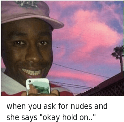 Girls, Mfw, And Nudes - All My Love Meme (400x407), Png Download