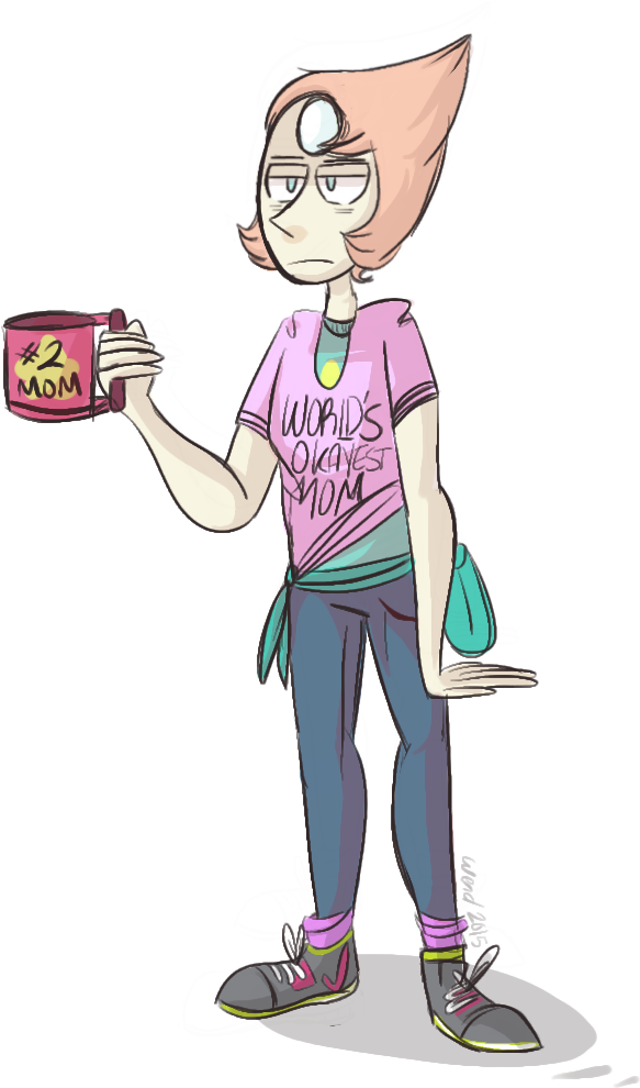 First Day Alone With The Kids Insensitive Comments - Steven Universe Pearl Weed (680x907), Png Download