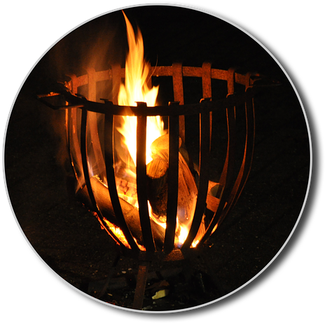 Free Download Metal Basket Fire Clipart Fire Heat Clip - Flame (480x480), Png Download