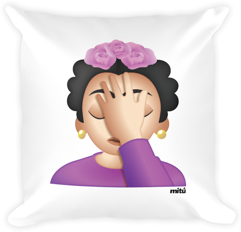 Frida Fail Pillow - Cushion (1000x1000), Png Download