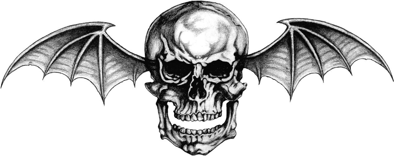 Avenged Sevenfold Logo - Avenged Sevenfold Deathbat (800x321), Png Download