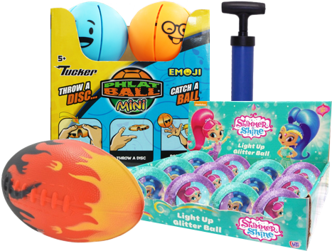 Footballs And Playballs - Shimmer & Shine Stickers Sheet (500x500), Png Download