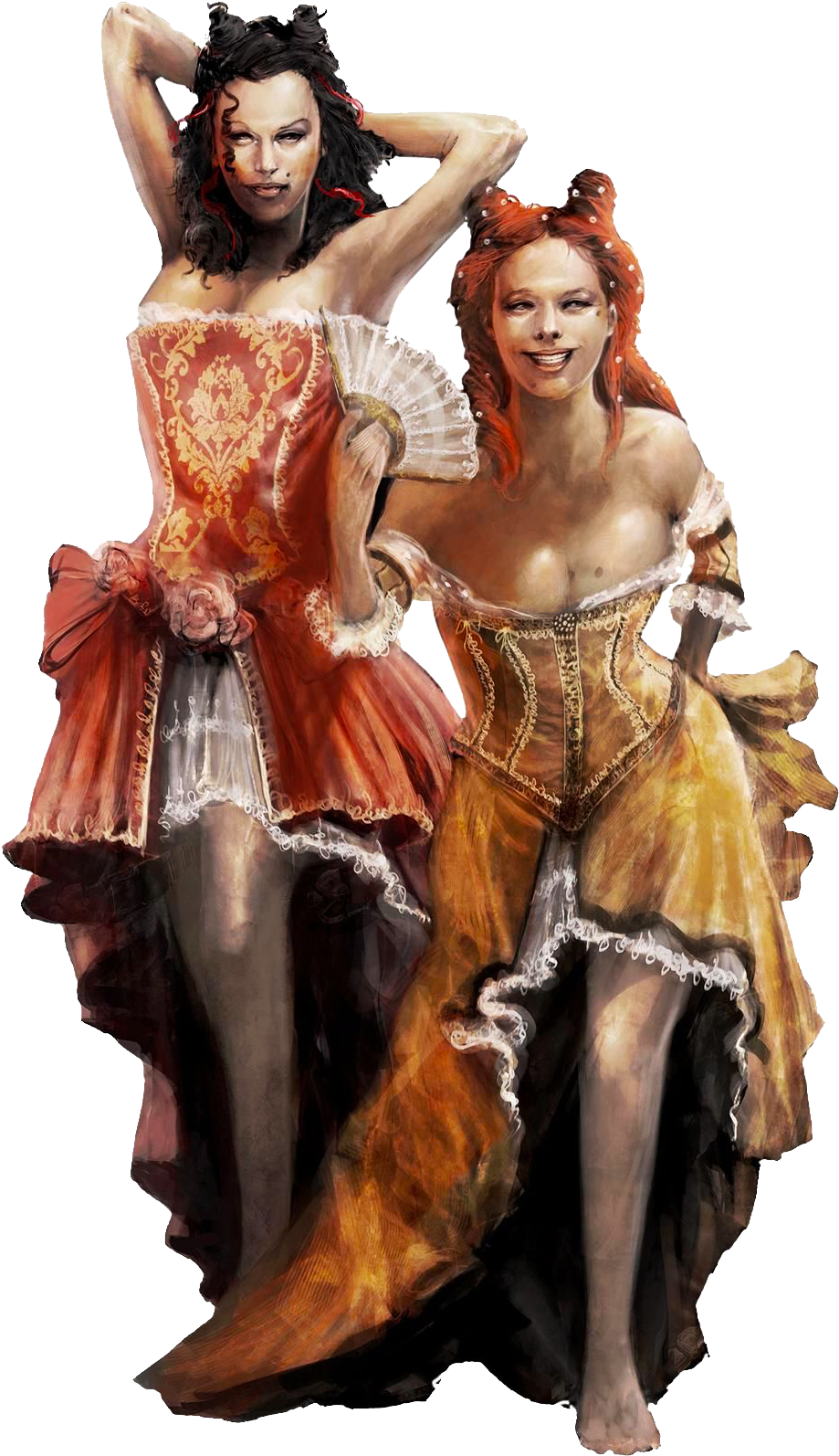 Http - //images3 - Wikia - Nocookie - Net/ Acii Art - Assassin's Creed 2 Women (1280x1778), Png Download