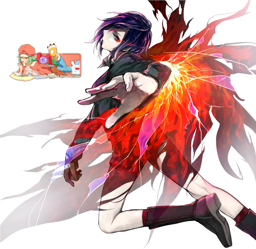 Touka Tokyo Ghoul Render By Azizkeybackspace-d83k3r0 - Tokyo Ghoul Touka Transparent (1000x1000), Png Download