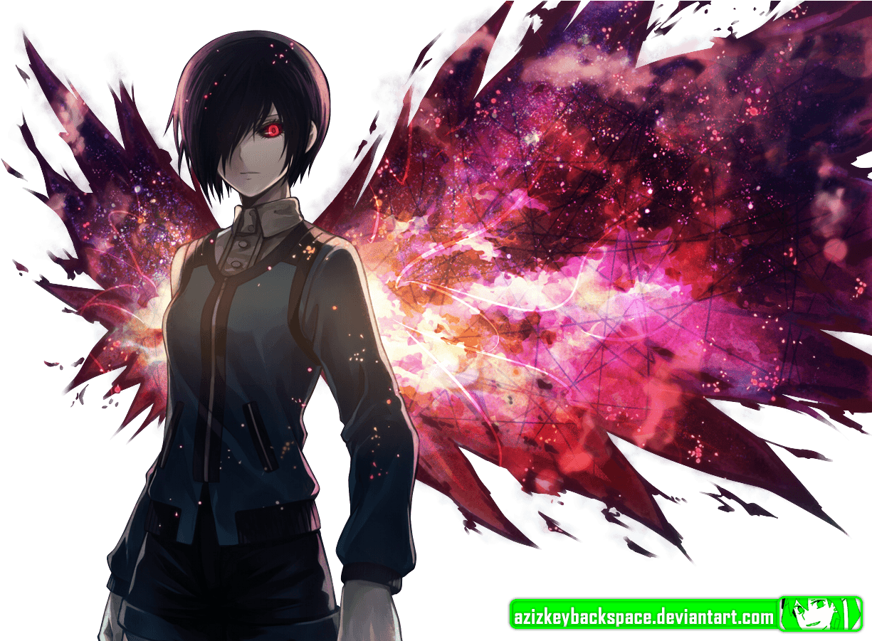 Tokyo Ghoul Touka Wings (1283x900), Png Download