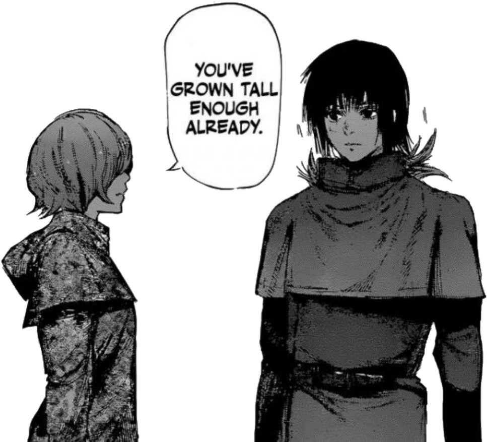 Raven Two Pics From The Latest Chapter Of Tokyo Ghoul - Hinami And Ayato Tokyo Ghoul Re (1280x1131), Png Download