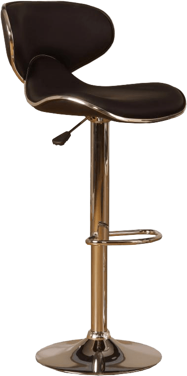 Bahama Swivel Bar Chair (black) (392x770), Png Download
