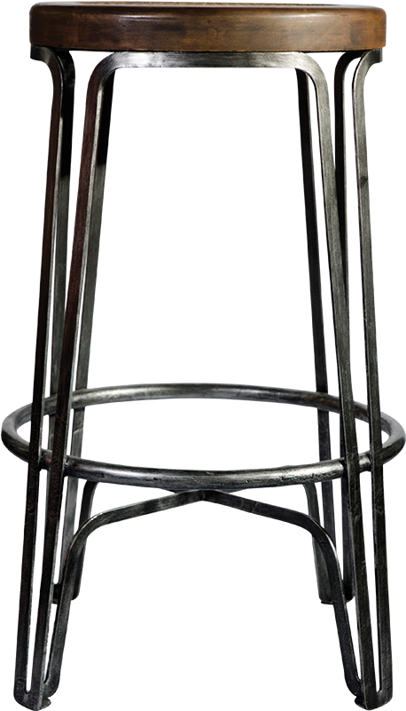 Industrial Bar Stool - Bar Stool (800x800), Png Download