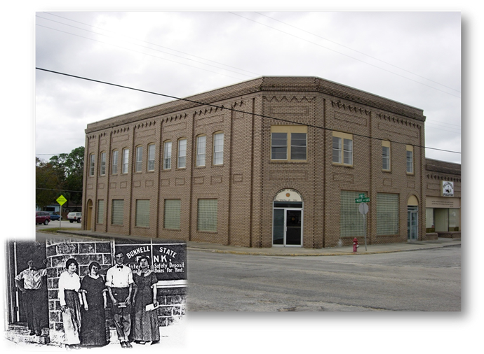 Old Bunnell State Bank Building - Old Bunnell Fl (690x506), Png Download