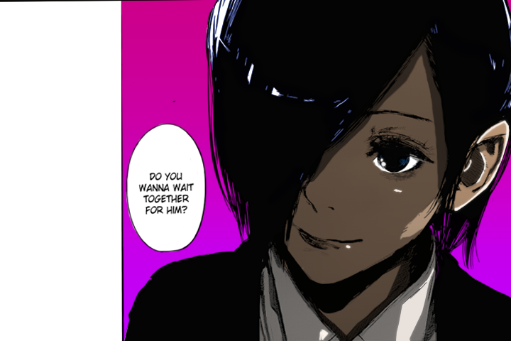 Manga Spoilers[colored] Touka Cuteness In Chapter 178 - Cartoon (720x480), Png Download
