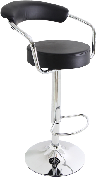 Image For Adjustable Bar Stool - Adecotrading Adjustable Height Swivel Bar Stool With (519x804), Png Download