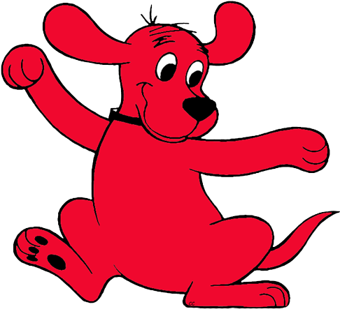 Clifford The Big Red Dog Dancing - Clifford Png (493x452), Png Download
