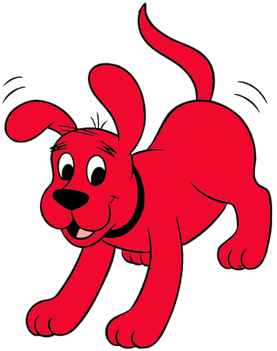 The Big Red Dog - Clip Art (400x507), Png Download