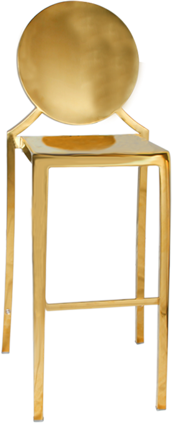 Coco Luxe Gold Bar Stool - Gold Bar Stools (980x980), Png Download