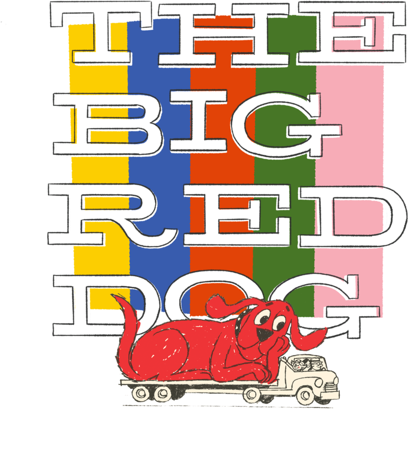 Big - Red - Dog - Color (1000x1084), Png Download