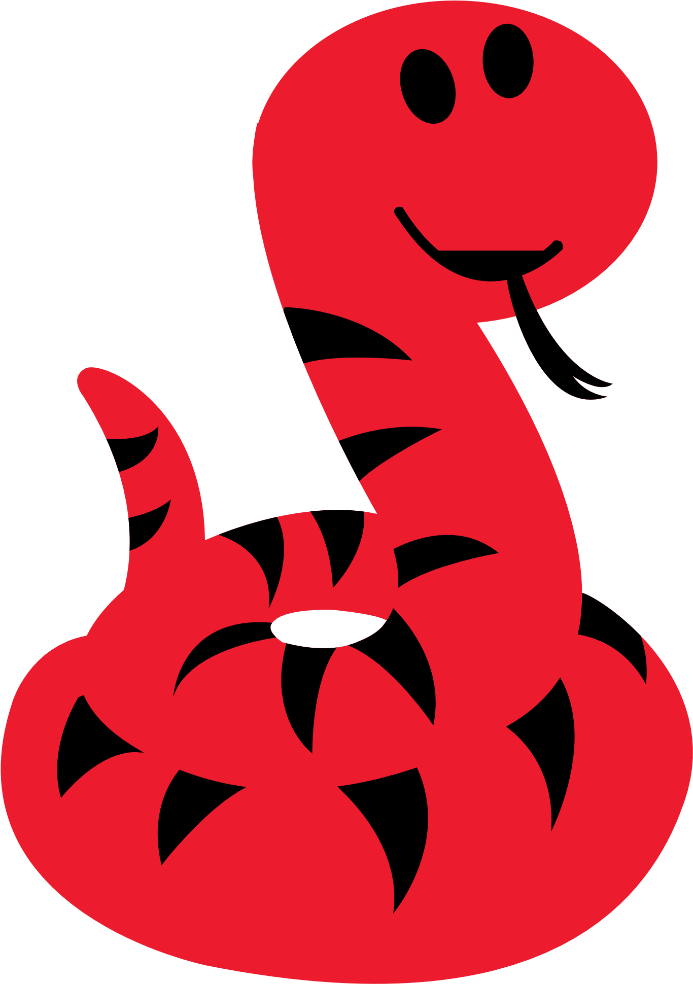 28 Collection Of Red Snake Clipart - Cartoon Red Snake Clipart (1979x1979), Png Download