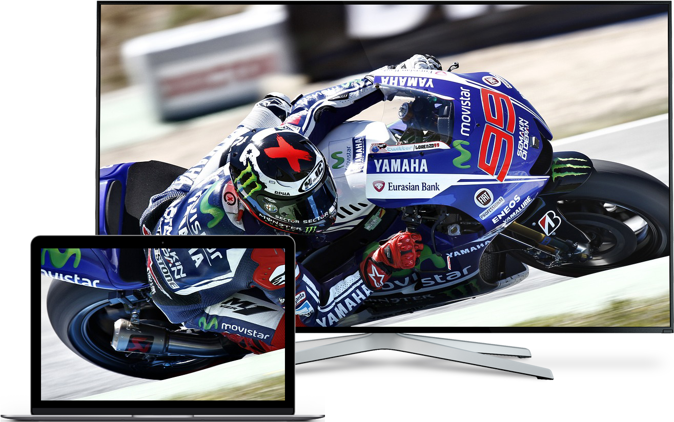 Discover Time Warner Cable In Michigan For Telecommunications - 4k Motorcycle Racing (1363x833), Png Download
