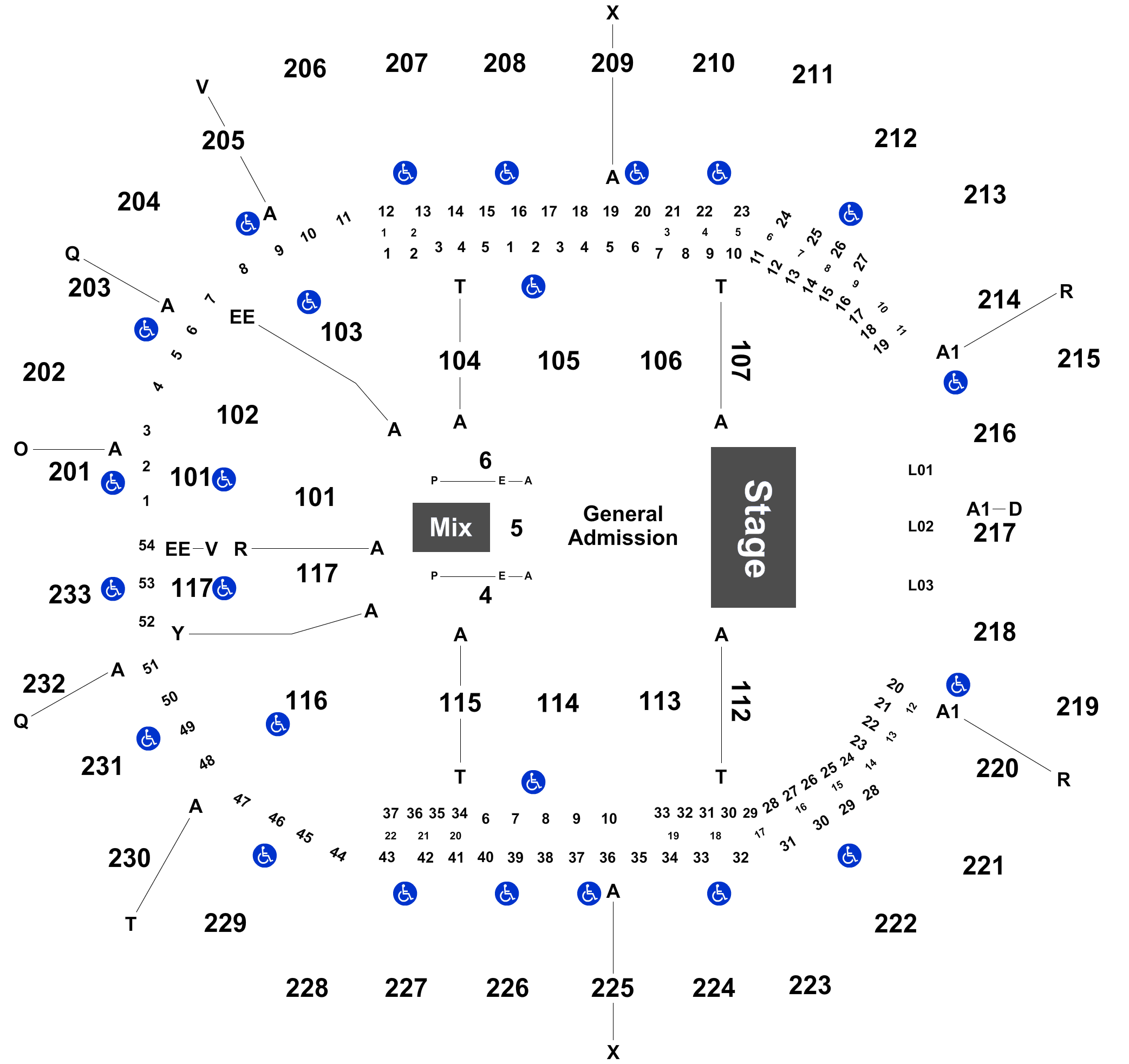 Ariana Grande At Time Warner Cable Arena, Charlotte - Spectrum Arena Section 101 Row A3 (2100x2040), Png Download