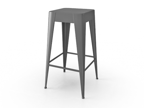 Metal Bar Stool (502x377), Png Download