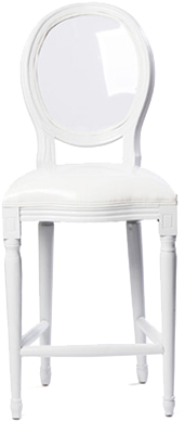 Crystal Medallion Barstool Clear Back Categories - Chair (580x444), Png Download