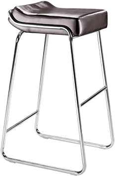 Wedge Black Bar Stool - Zuo Modern Wedge Barstool | White (set Of 2) (648x432), Png Download